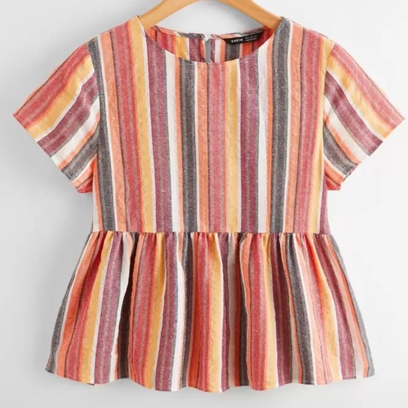 SHEIN Tops - Striped Multicolor Top